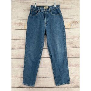 L.L. Bean Original‎ Fit Relaxed Flannel Lined Jeans Women's 12 Blue Medium Wash